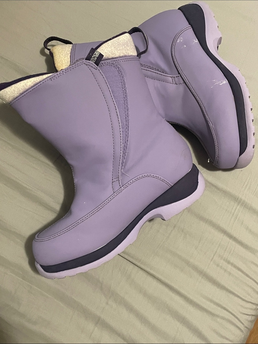 Lands' End Lilac Women's Winter & Rain Boots.